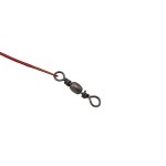 Steel fishing line, 15 cm, red color, set of 5 pieces